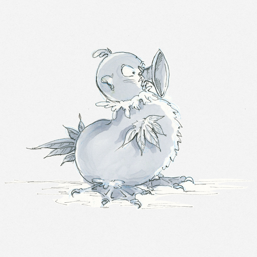 Trötentiere Copic - ein brüskiertes Trötentier
