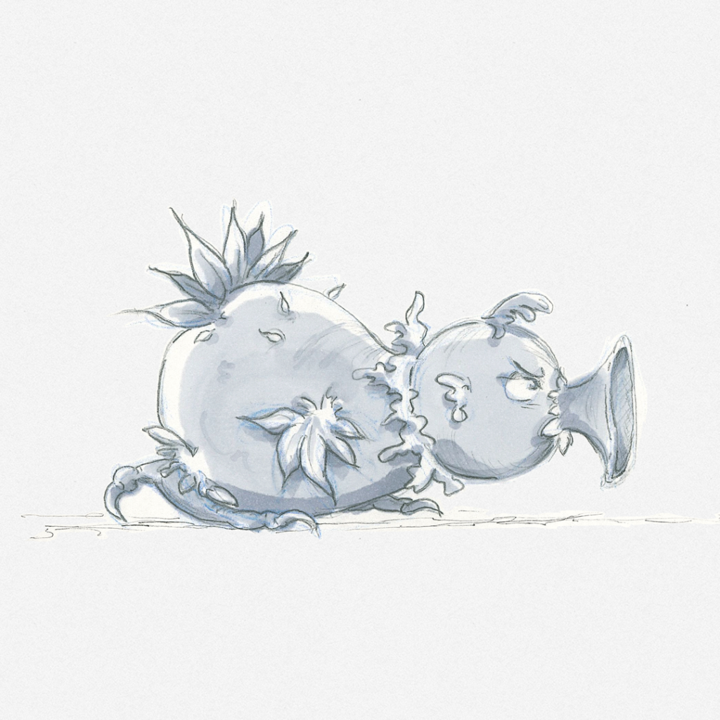 Trötentiere Copic - noch ein brüskiertes Trötentier