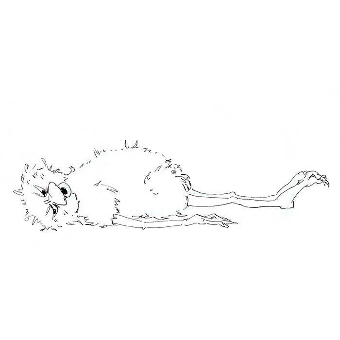 Grummelgnom · Lineart/Charakter-Skizze
