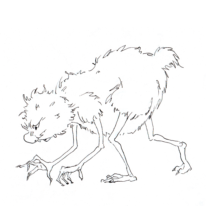 Grummelgnom Sketch; Jahr: 10/2022.