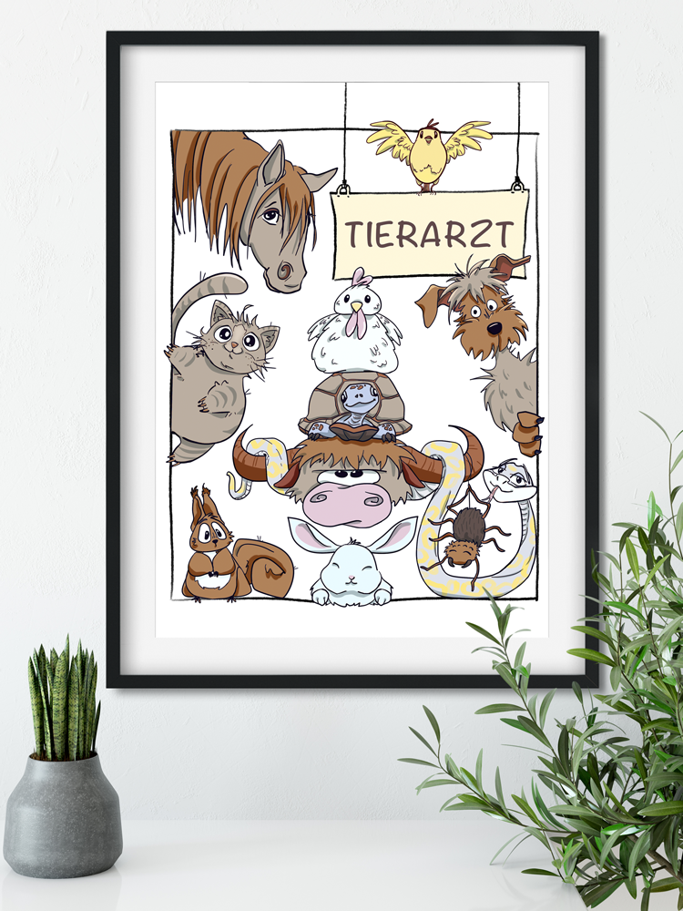 Tierarzt-Plakat